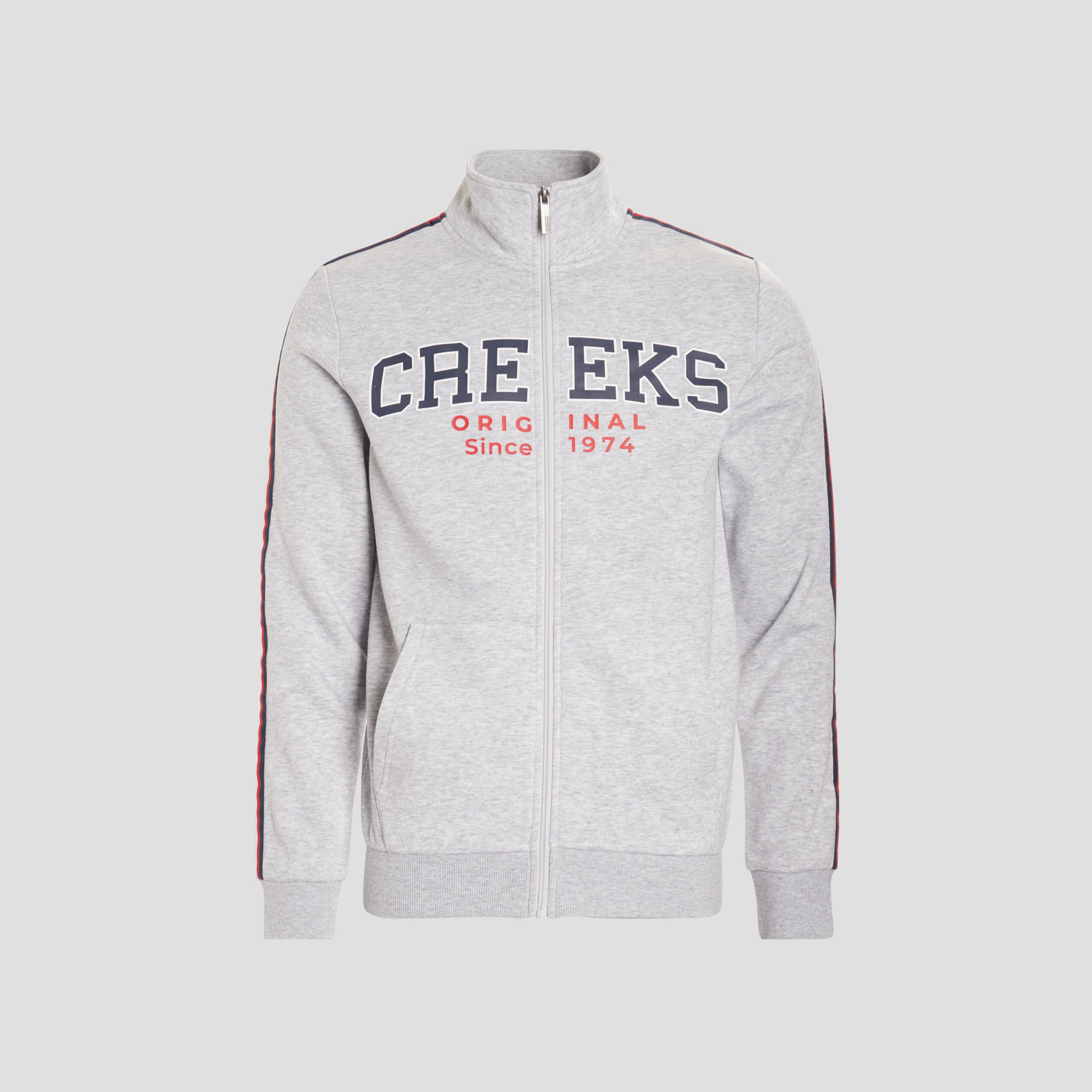 Gilet zippé Creeks gris clair homme | La Halle