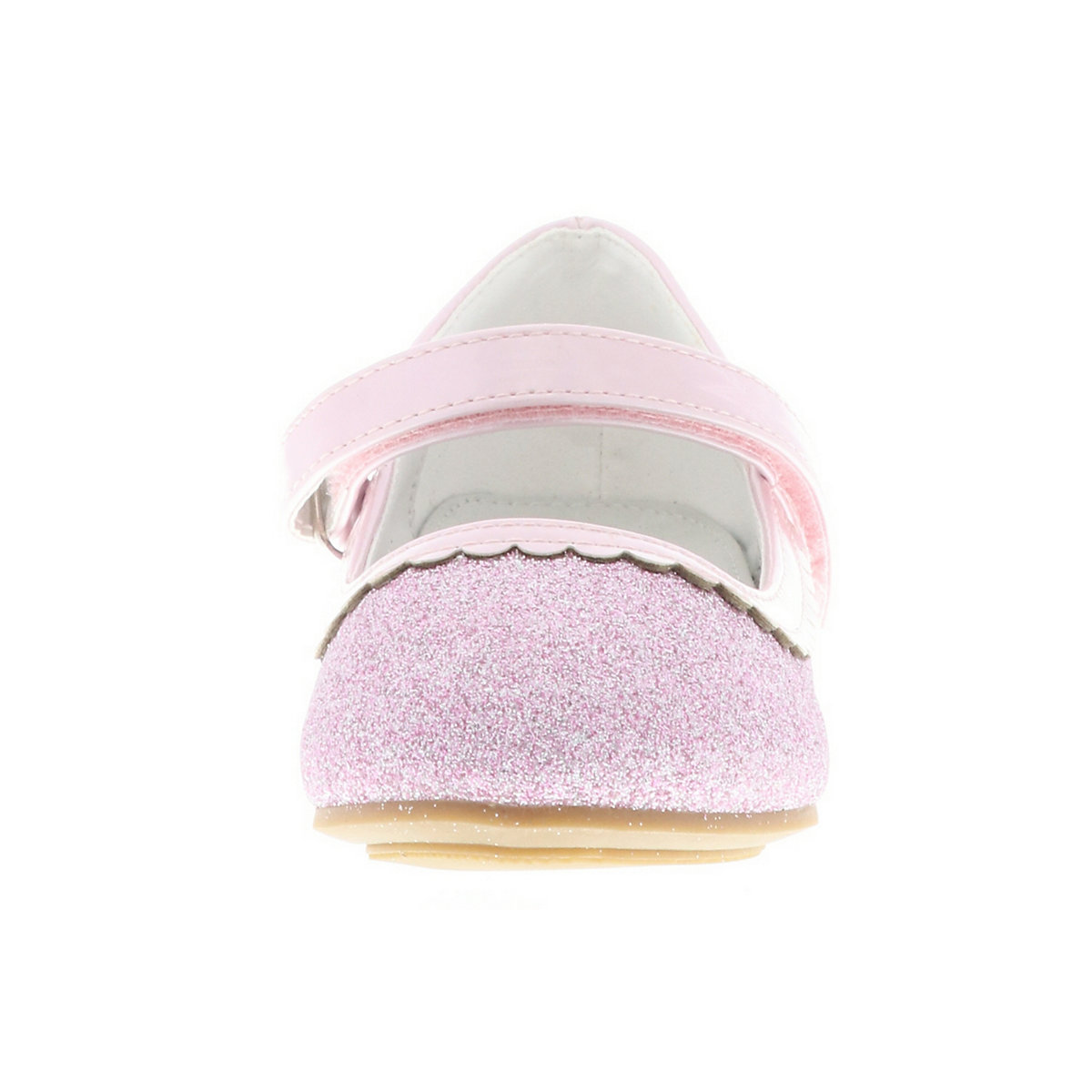 Kinder Mädchen Ballerinas Glitzer Blockabsatz lila/pink/rosa