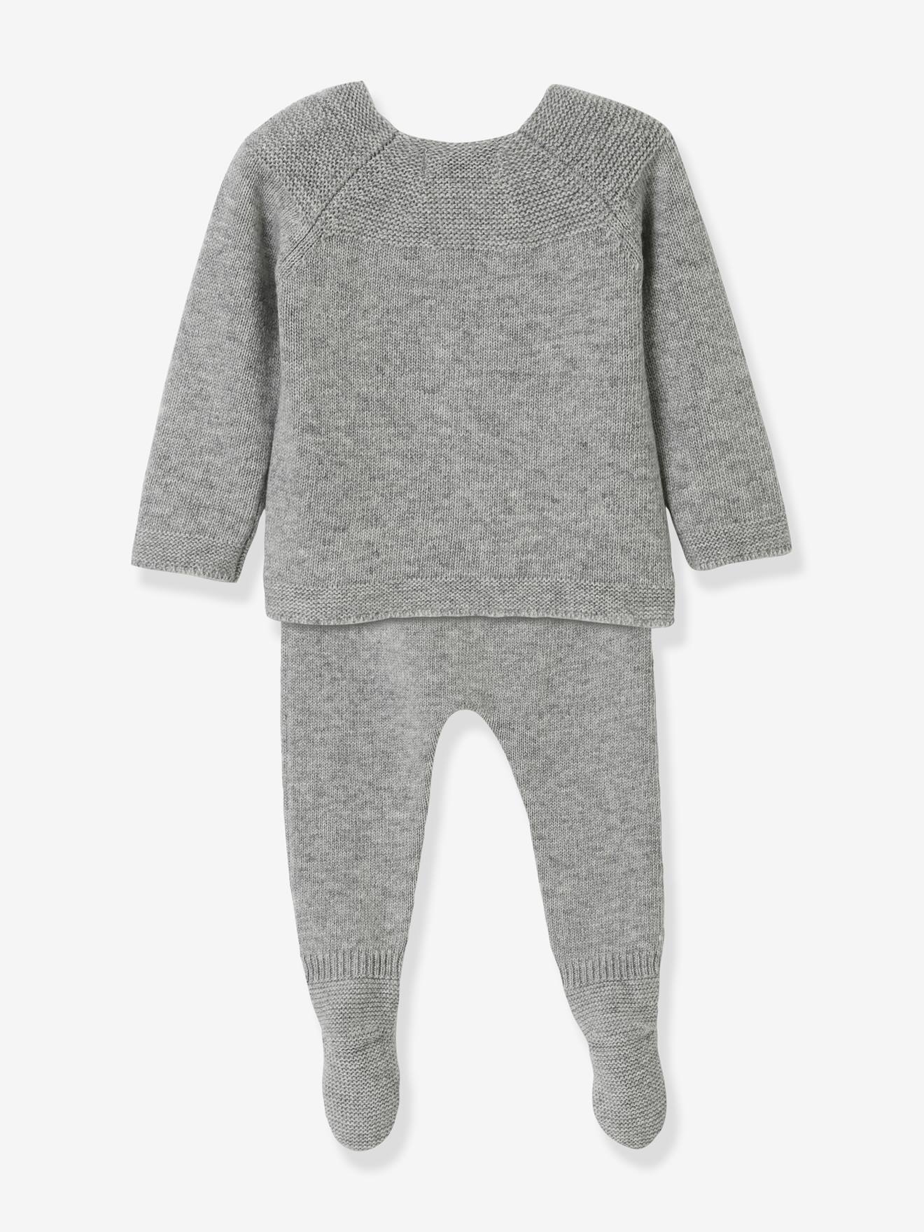 Cyrillus Baby Strick-Set CYRILLUS - grau meliert