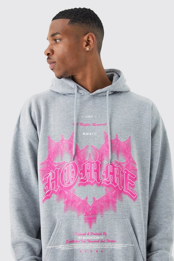 Hoodie mit Herz-Print
