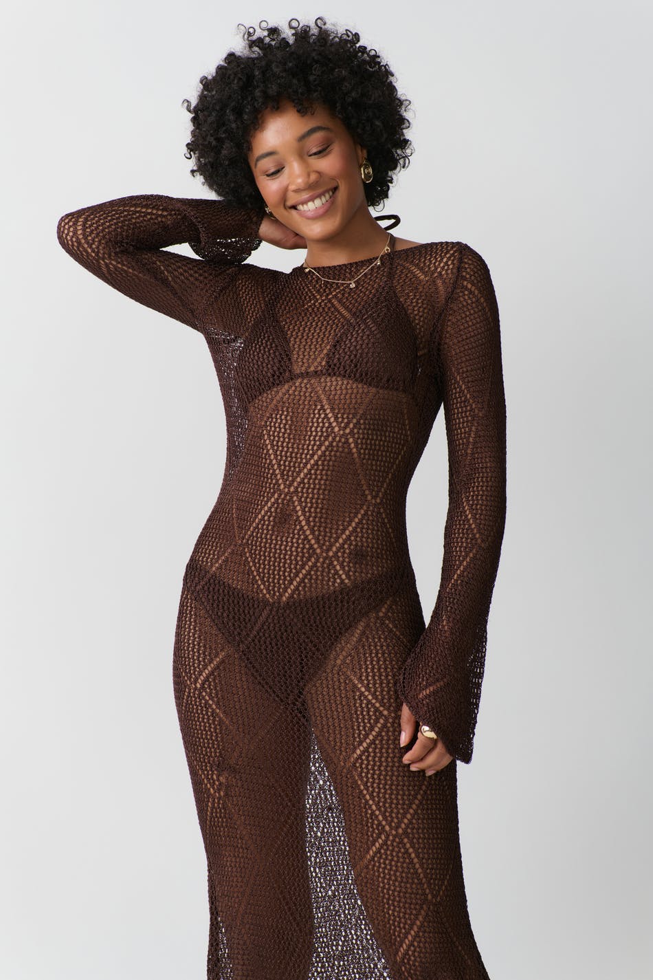 Crochet maxi dress