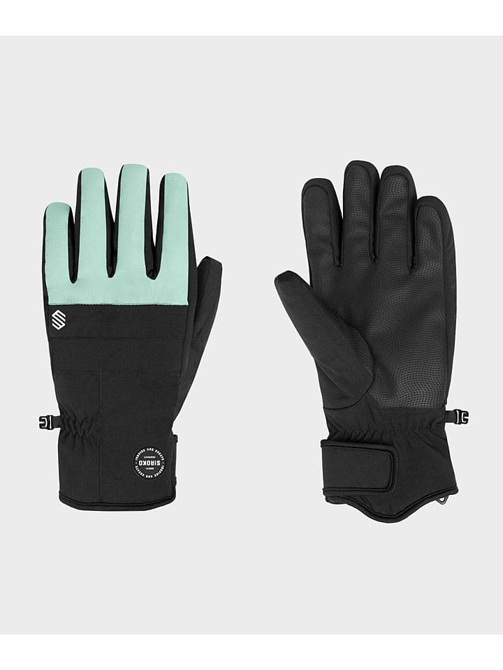 Siroko Funktionshandschuhe ''Voss Dead Moss'' in Schwarz/ Mint günstig kaufen