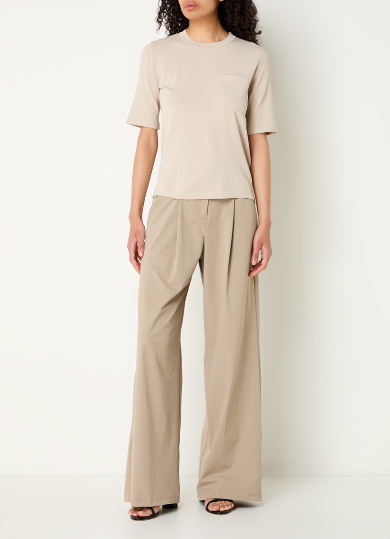 Μπλούζα MaxMara Tahiti με τσέπη στο στήθος και υφή
