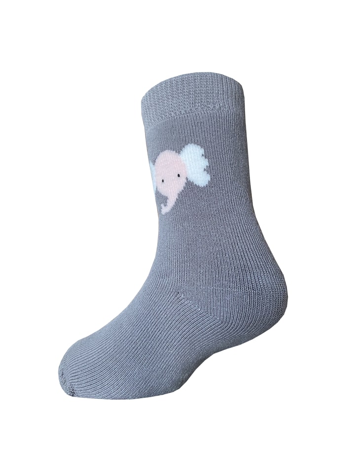 Yalion 9er Pack Socken Halbplüsch in Grau günstig kaufen