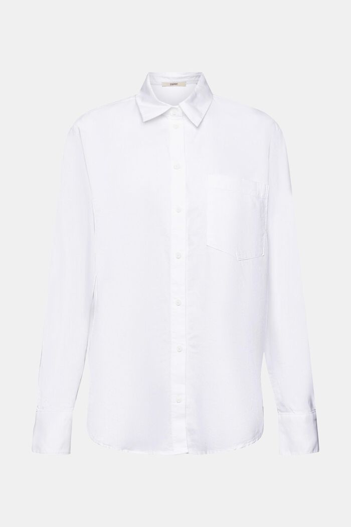 Baumwollbluse mit Tasche