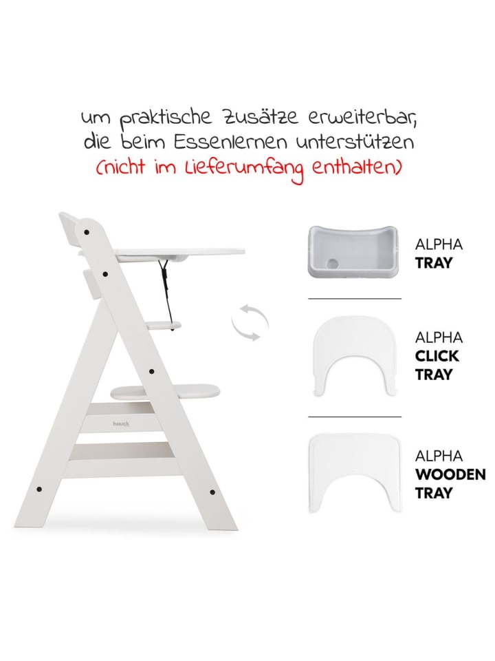 Hauck Hochstuhl Alpha Plus - Creme günstig kaufen onesize