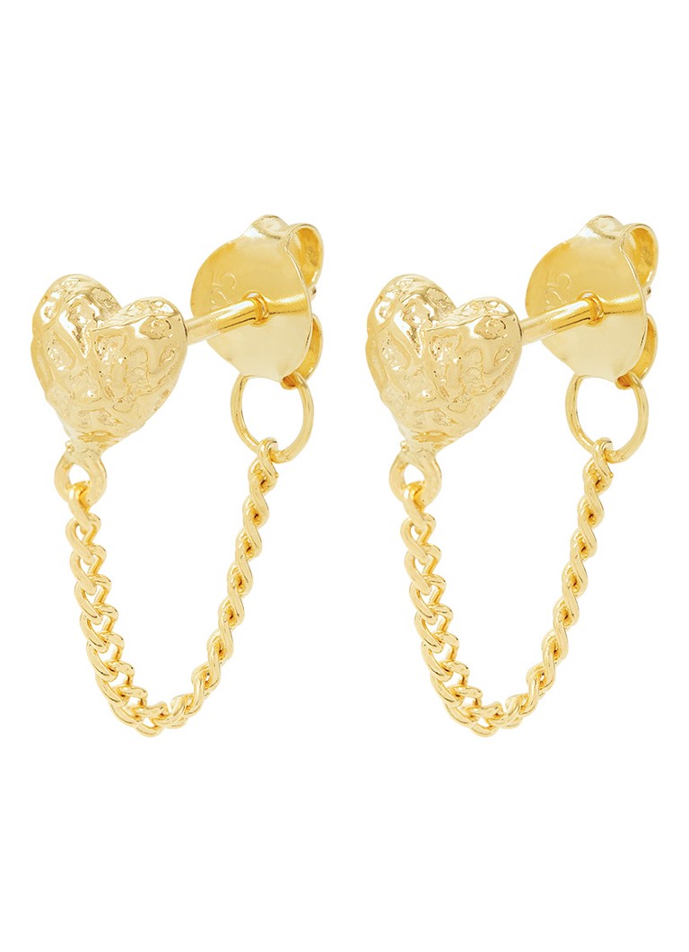 Wildthings Love Chain gold plated earrings