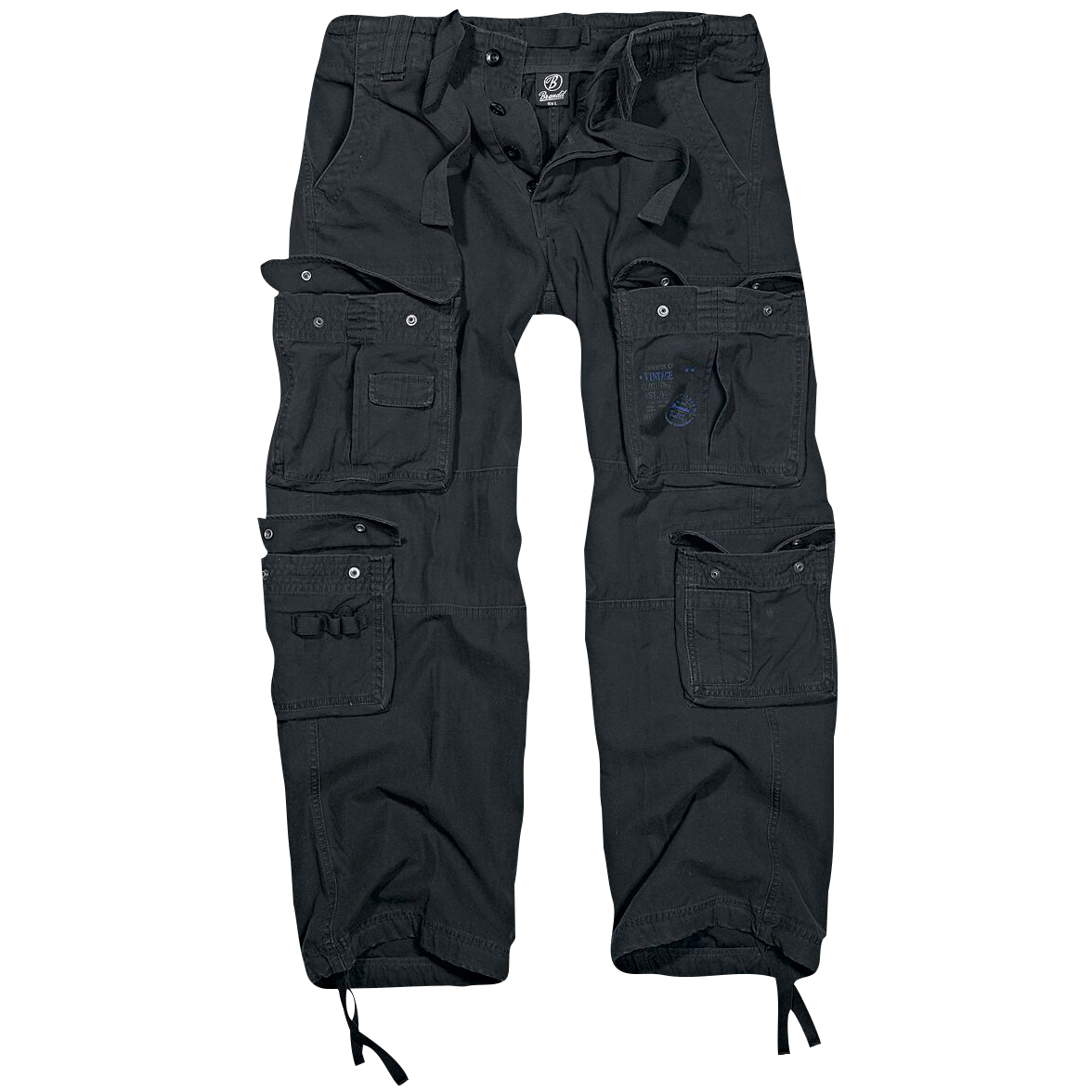 Brandit Herren Cargo-Hose Pure Vintage (schwarz)