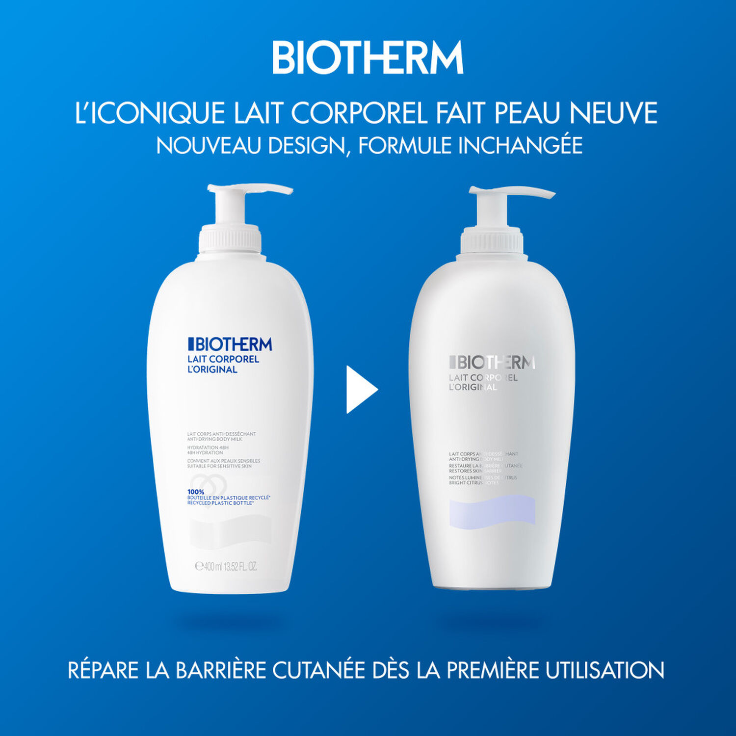 Biotherm Lait Corporel Lait Corporel Anti-Dessèchement aux Extraits d'Agrumes 400 ml