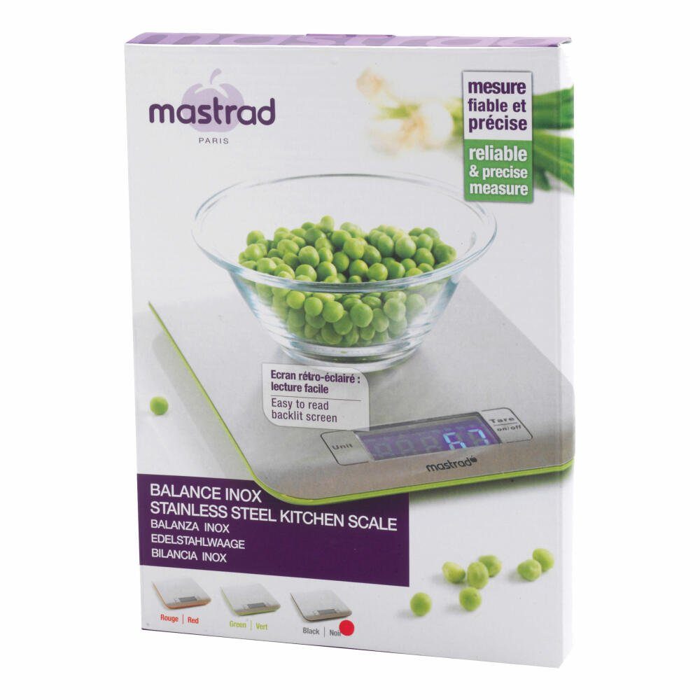 mastrad Küchenwaage Tray Schwarz