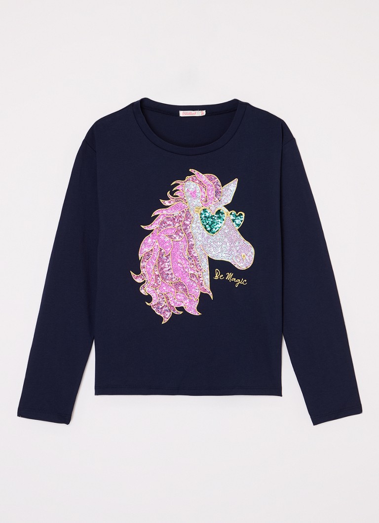 Tricou cu mânecă lungă cu paiete Billieblush