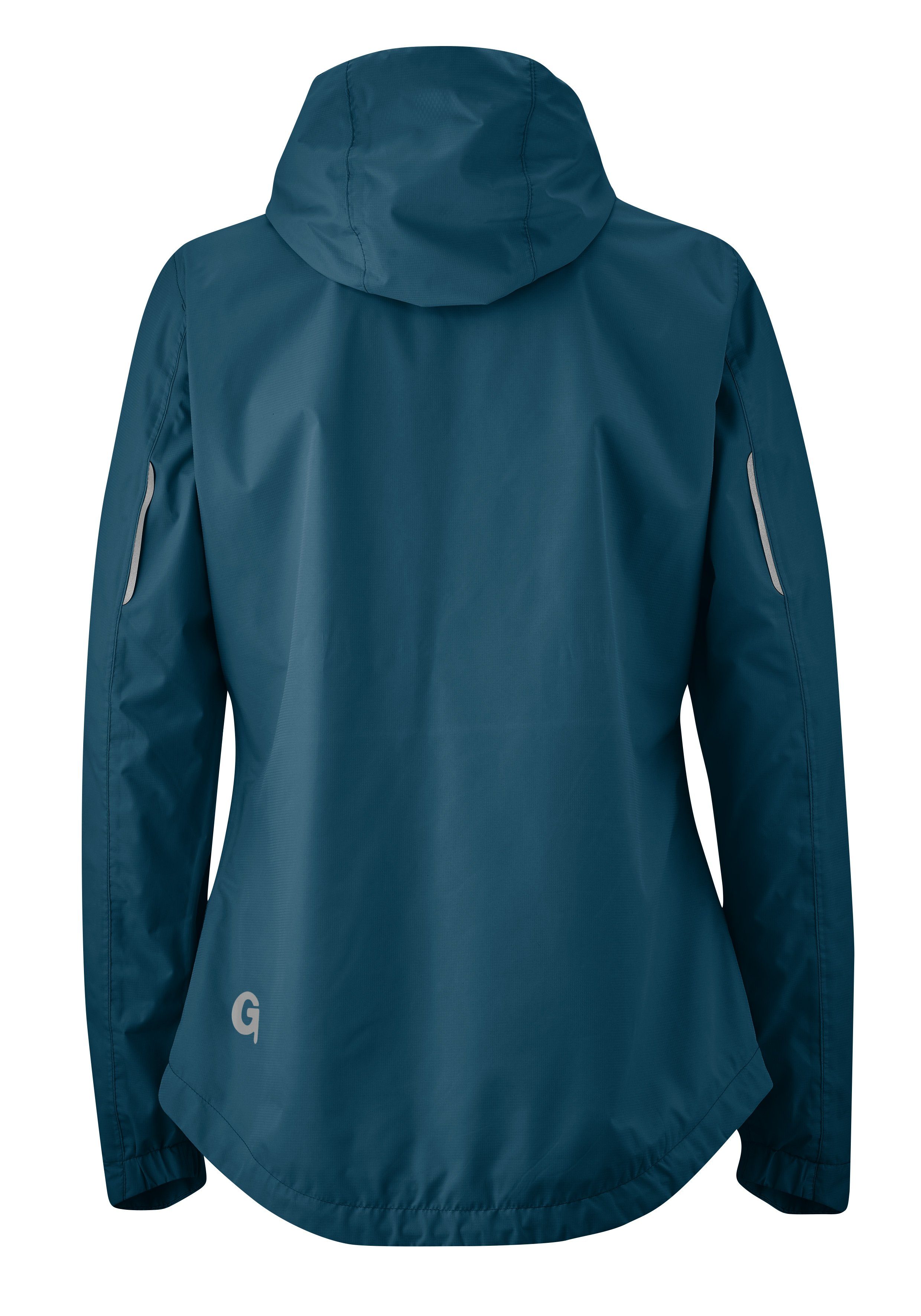 Gonso Fahrradjacke Sura Light Damen Regenjacke wind- und wasserdicht, Radjacke mit Kapuze