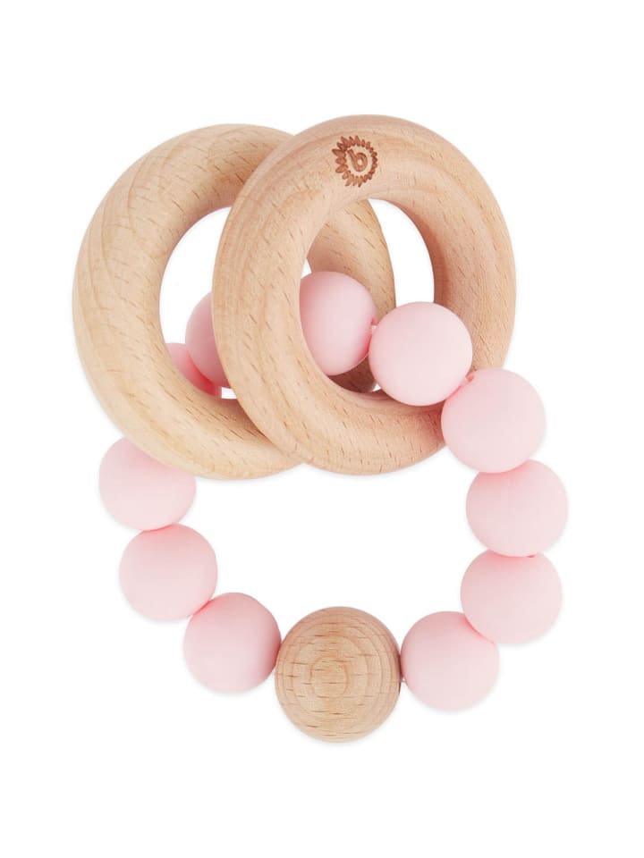 Bieco Spielwaren Beißring mit Silikon Perlen - ab Geburt in Rosa günstig kaufen onesize