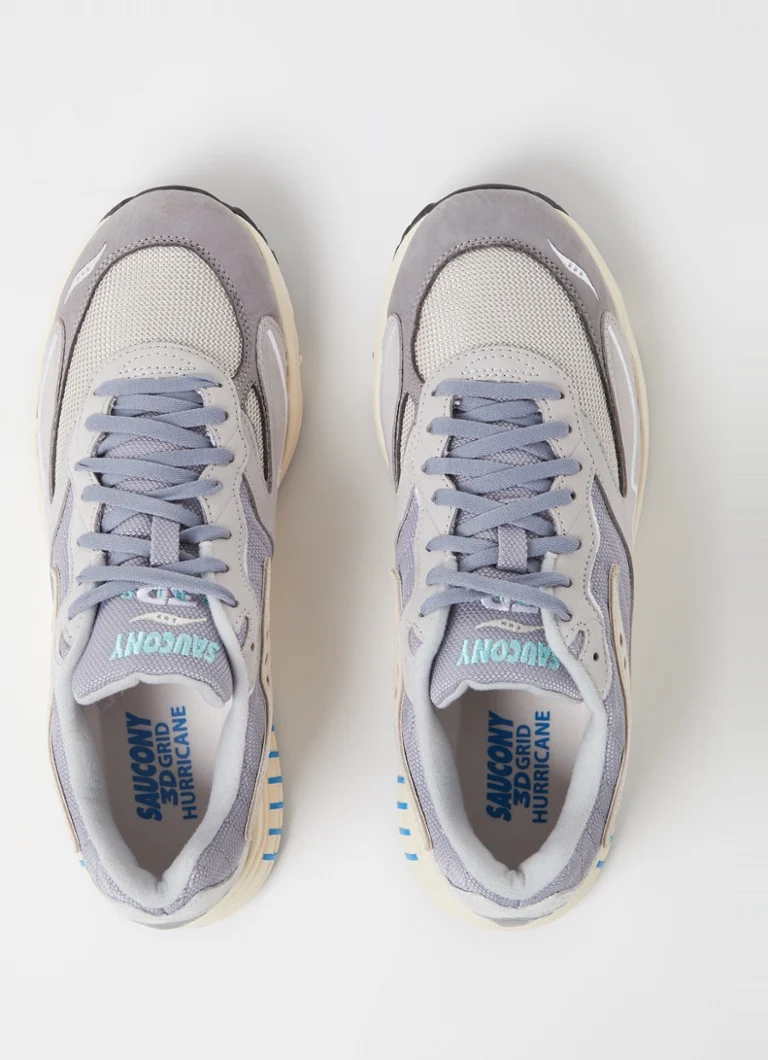 Saucony 3D Grid Hurricane Premium patike s detaljima od brušene kože