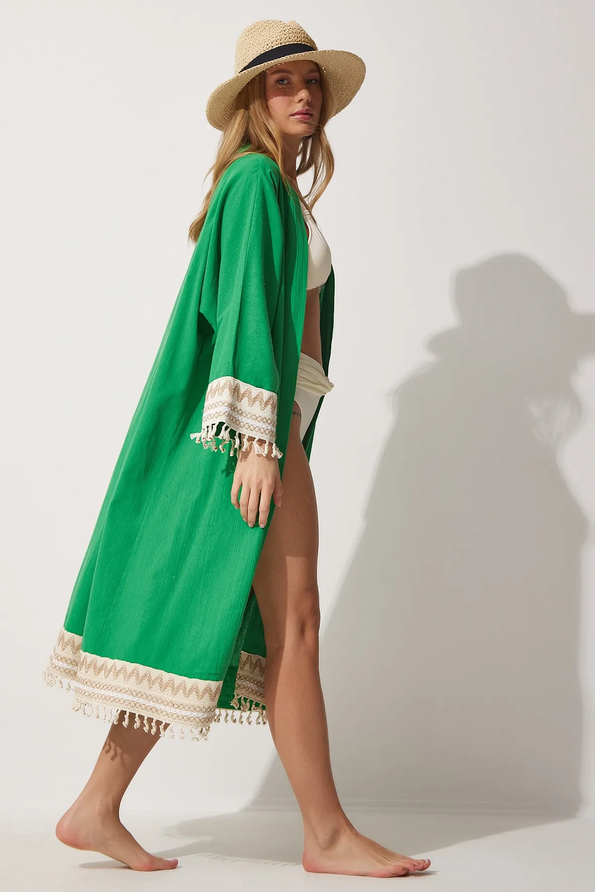 Happiness İstanbul  Kimono & Kaftan - Grün - Regular Fit
