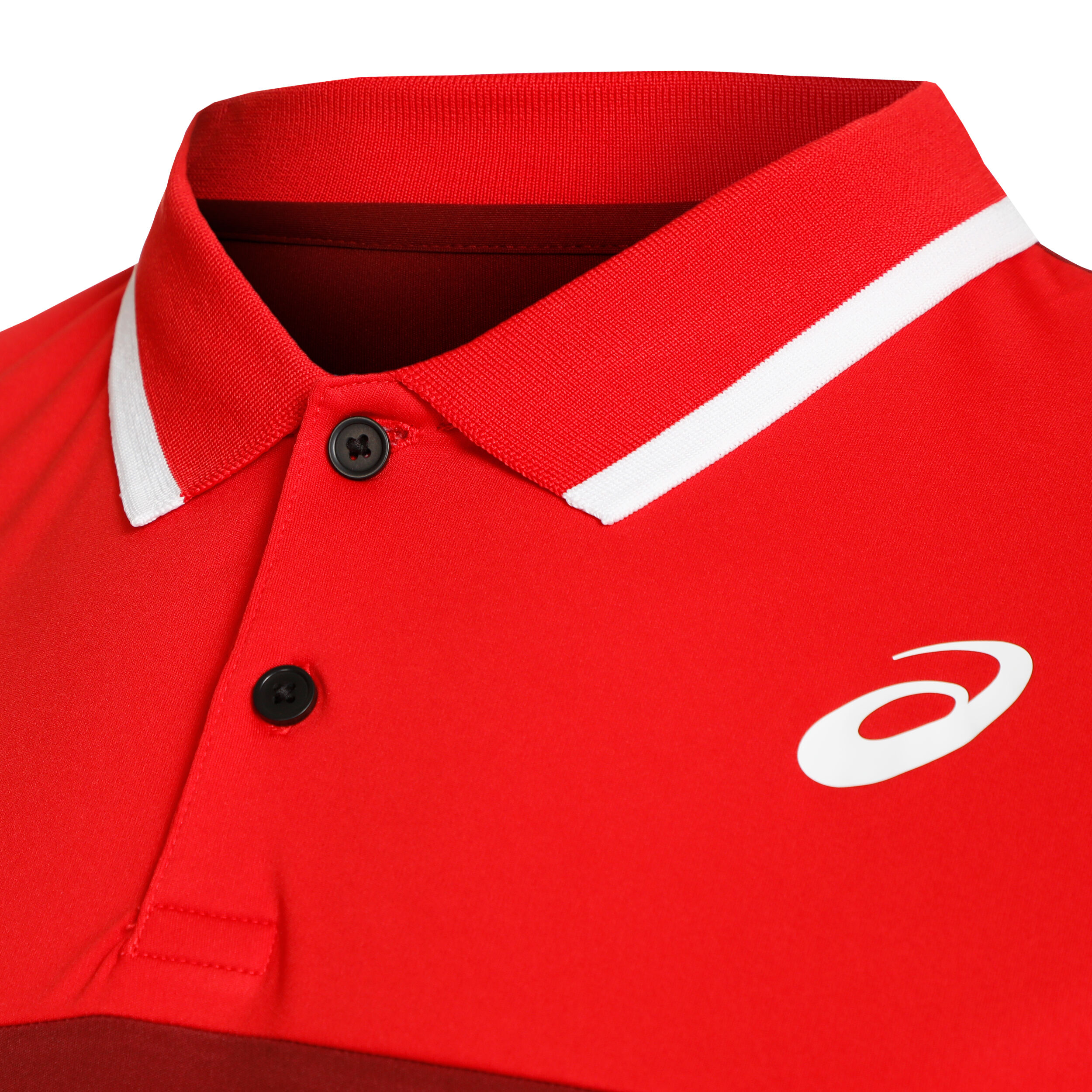 Court Polo Herren - Dunkelrot, Rot