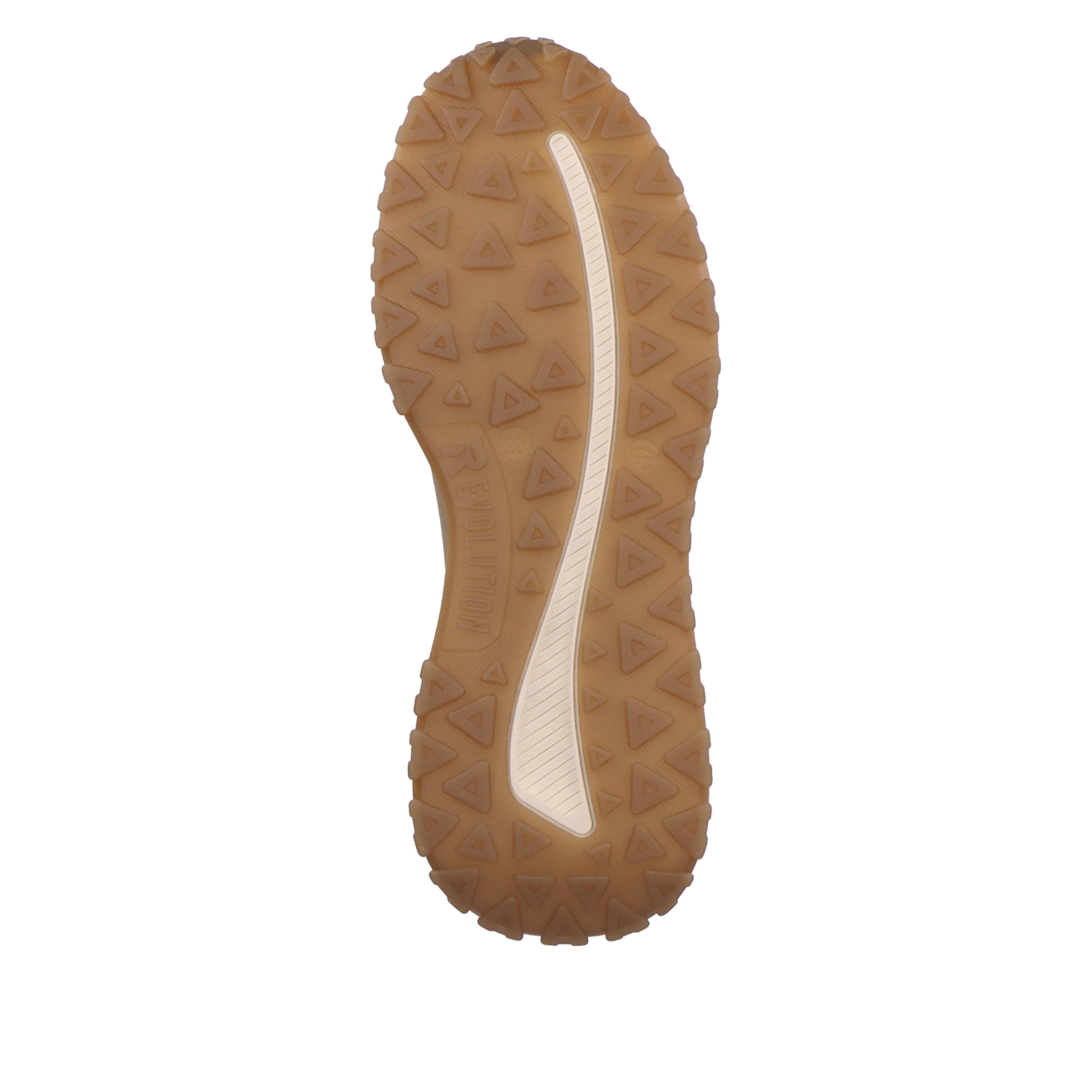Rieker Damen Sneaker Low mocha creme-beige