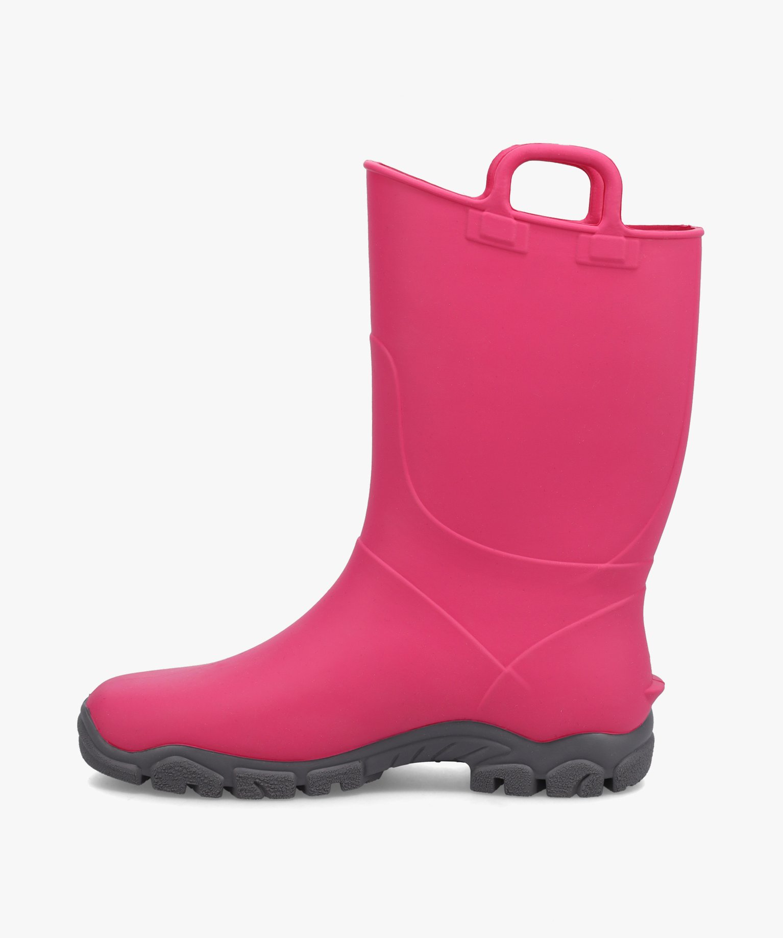 Bottes de pluie fille unies à anses - Boatilus fuchsia | GEMO
