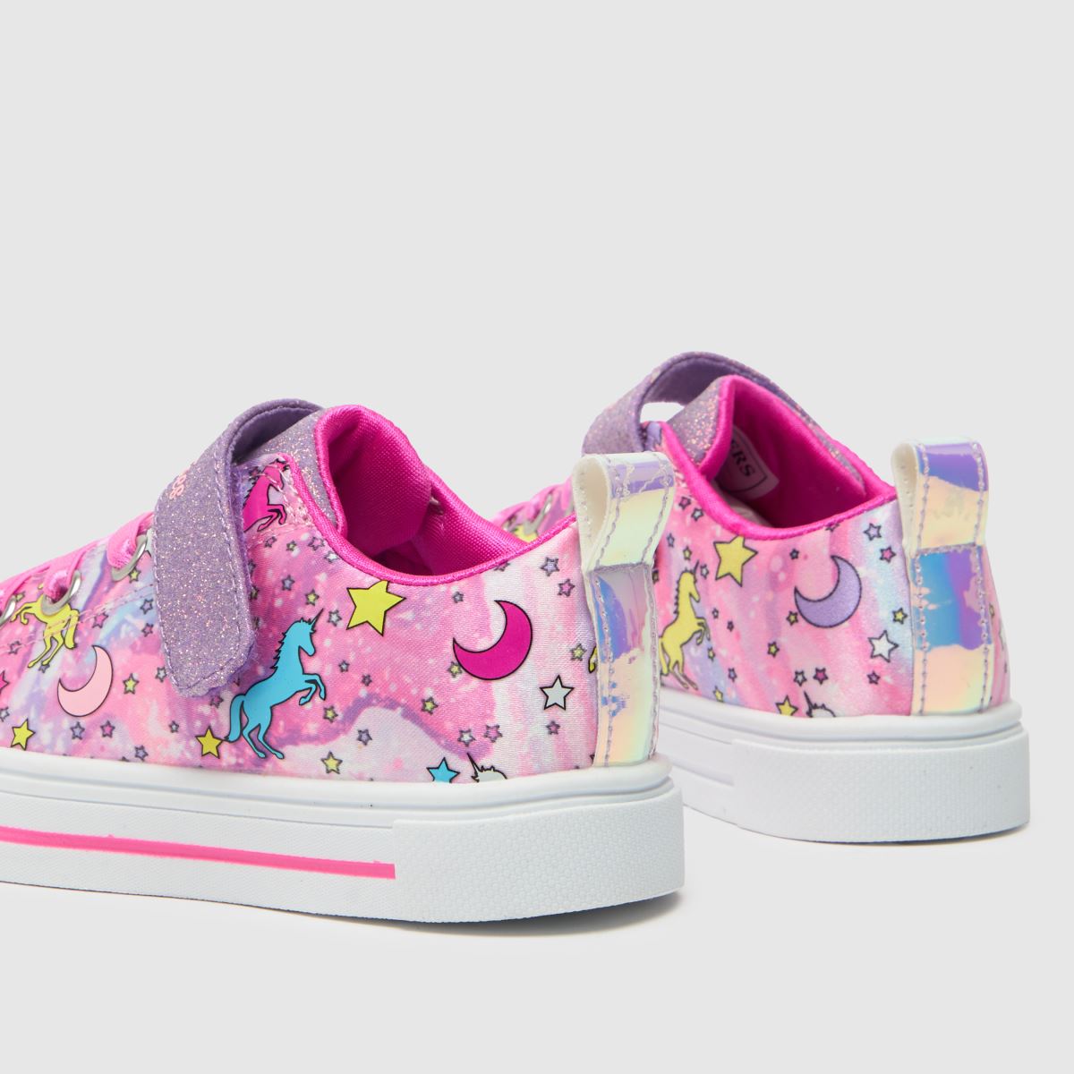 SKECHERS Multi Twinkle Sparks Unicorn Flickor Sneakers