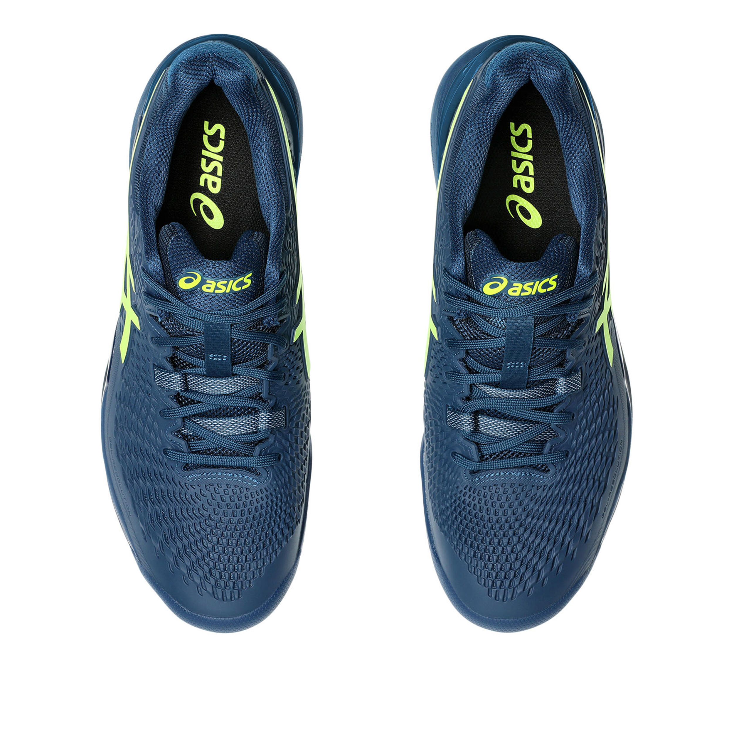 Gel-Resolution 9 Clay Sandplatzschuh Herren - Blau, Gelb