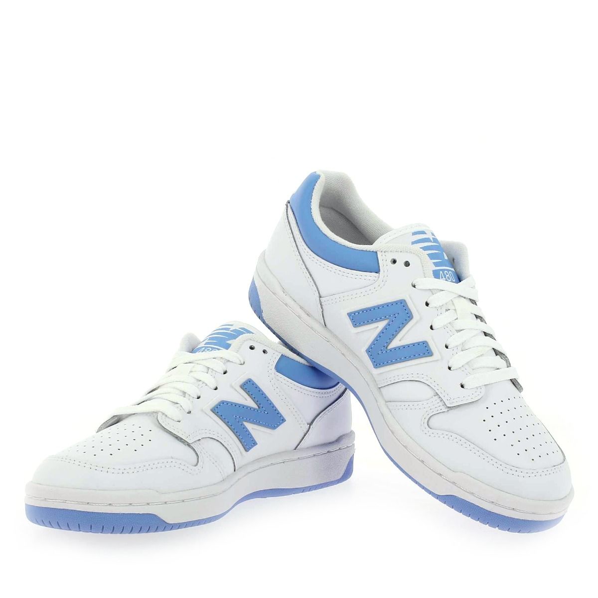 New Balance  BB480LTC - Blanc Bleu ciel