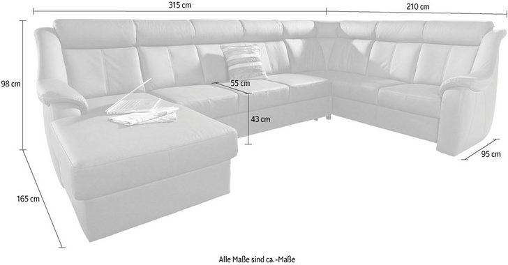 sit&more Wohnlandschaft Basel, wahlweise mit Relaxfunktion