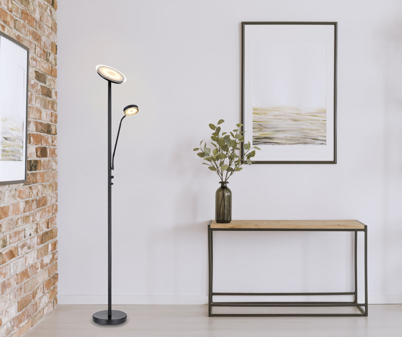 Globo Lighting - ERNST - Stehleuchte Metall schwarz matt, LED