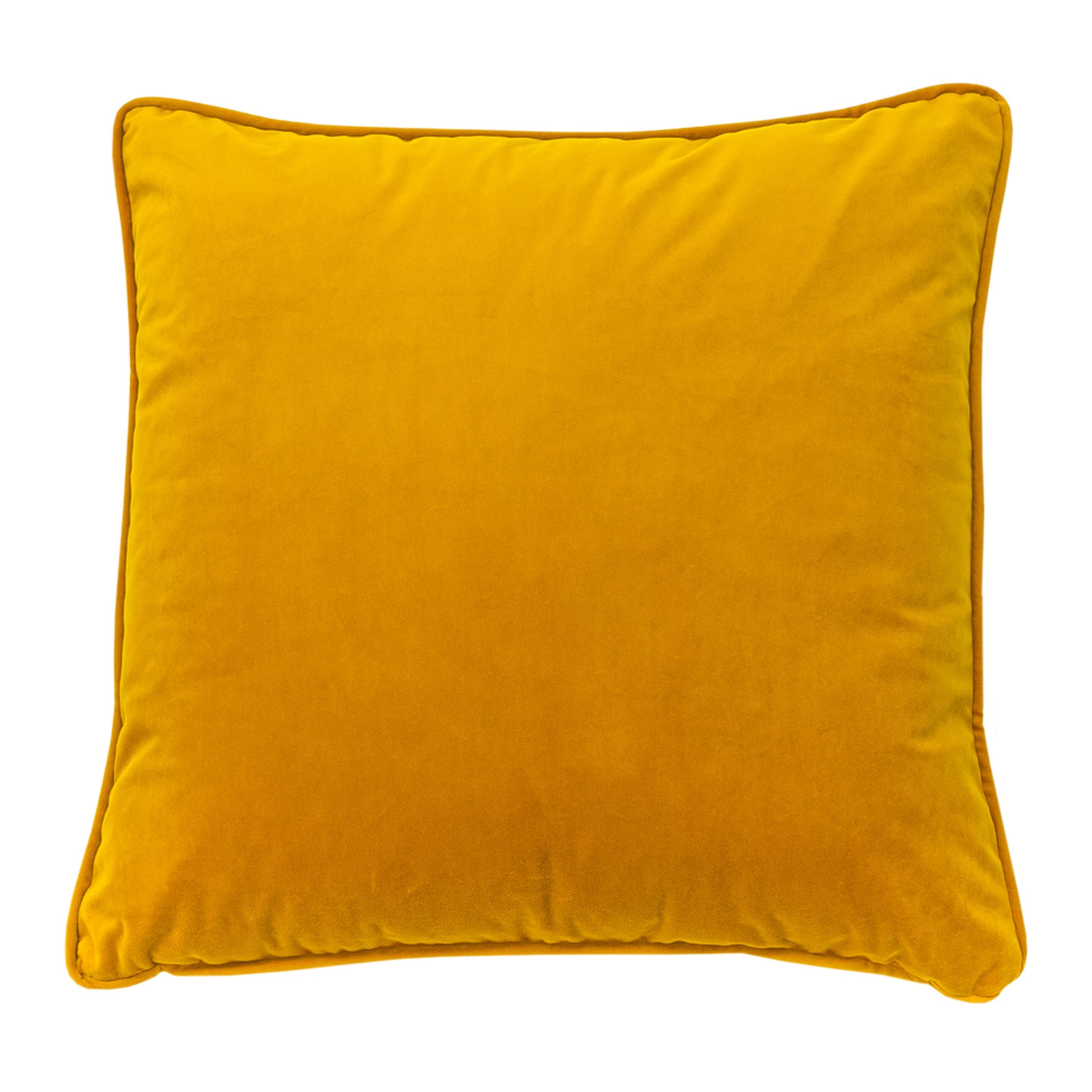 Gelbes Madison London Kissen, 60 x 60 cm