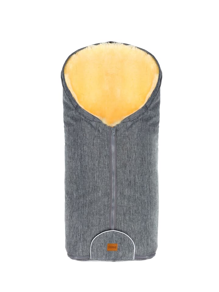 Kinderhaus Blaubär Fillikid Winterfußsack Pamir TOP in Hellgrau Melange günstig kaufen 80 x 45 cm