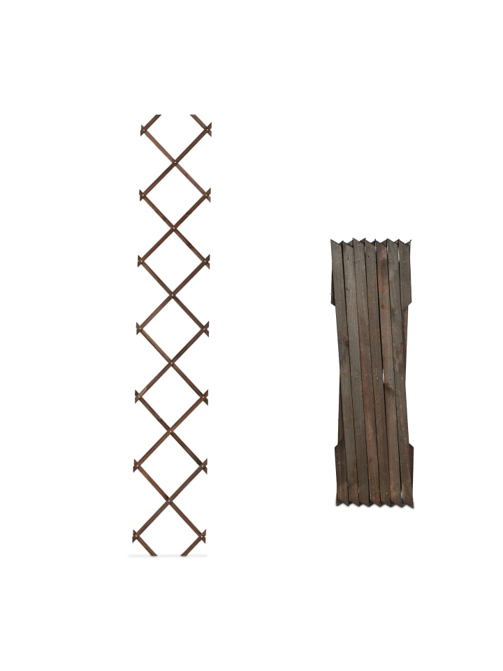 relaxdays 3 x Rankgitter in Braun - (B)30 x (H)180 cm günstig kaufen onesize