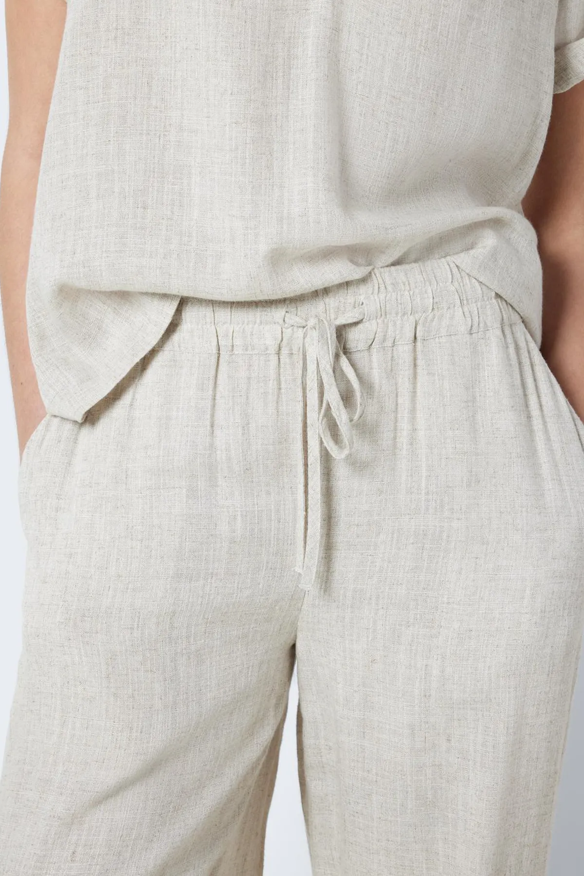 Noisy May  Hose - Beige - Wide Leg