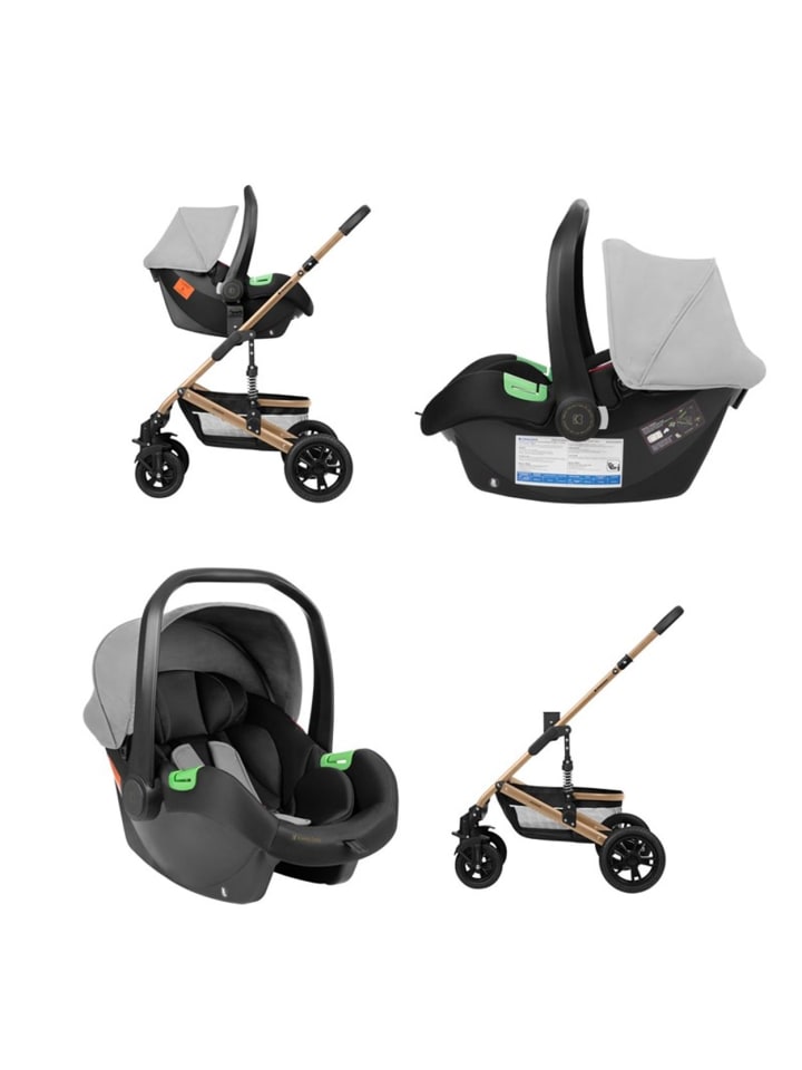 Kikkaboo Kinderwagen 3 in 1 Amaia in grau günstig kaufen onesize
