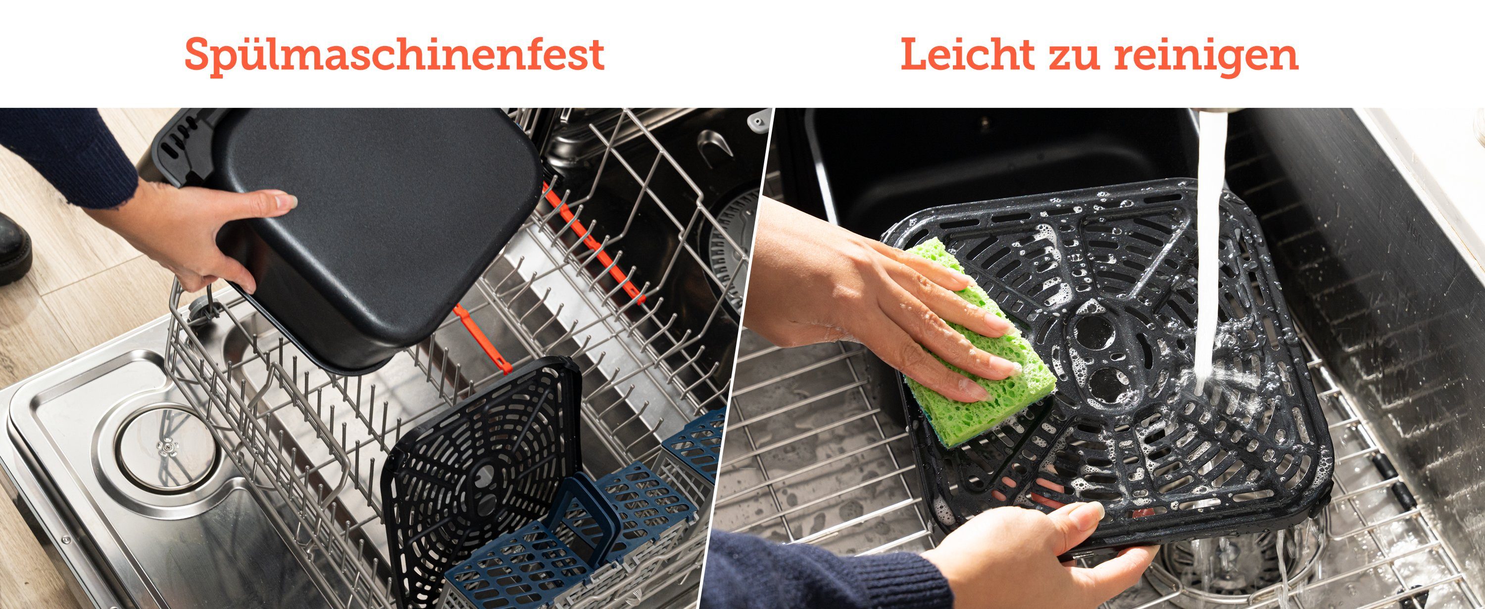Cosori Heißluftfritteuse CAF-P583S DualBlaze, 1750,00 W, 6,4 Liter, 12 voreingestellte, anpassbare Funktionen