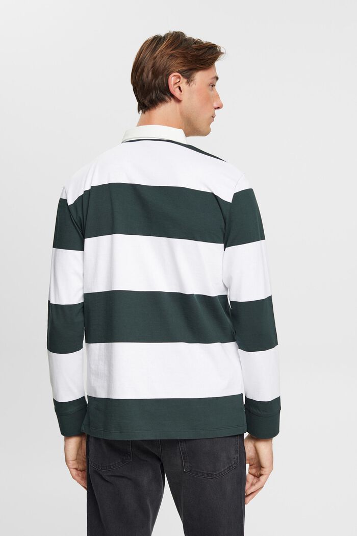 Langarm-Poloshirt mit Streifen