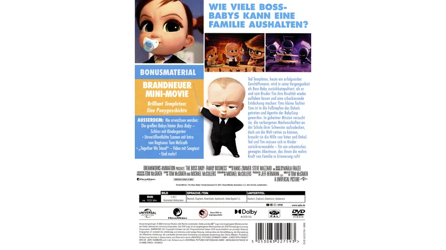 Boss Baby - Schluss mit Kindergarten