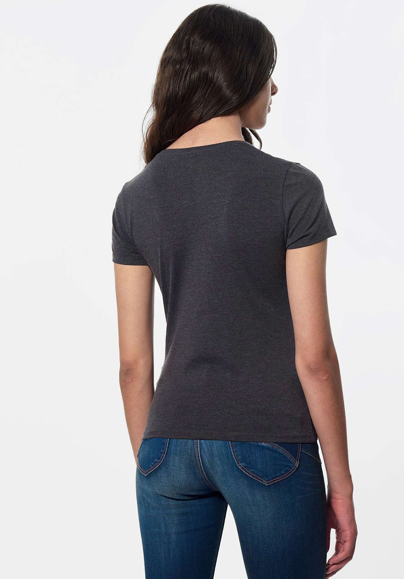 FETE   T-shirt gris Femme