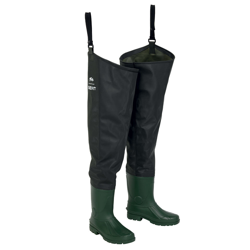 PVC thigh-high boots