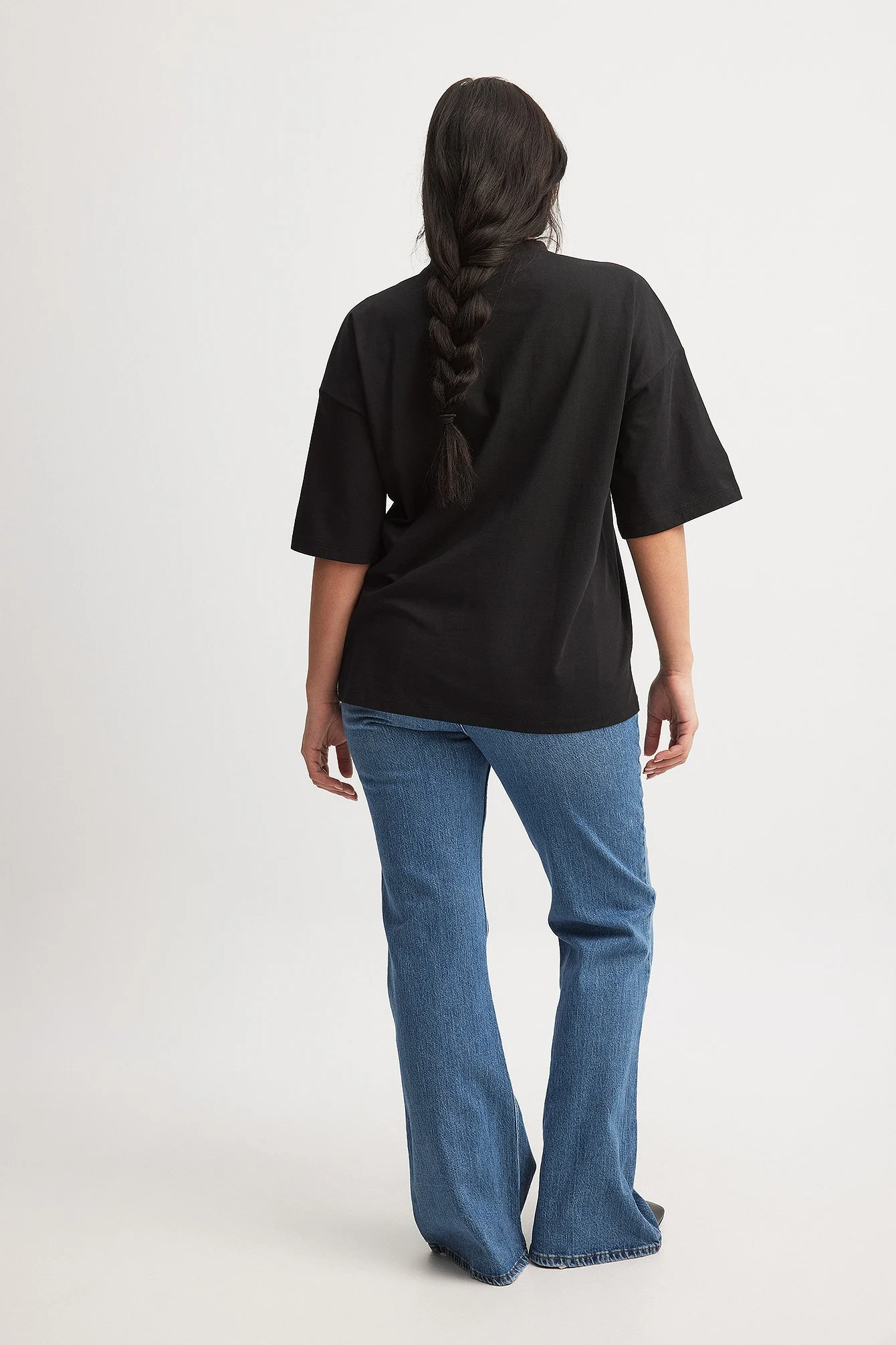 Oversize-T-Shirt mit versetzter Schulter