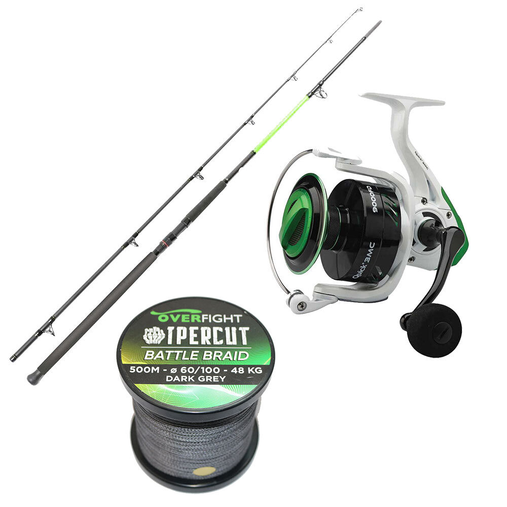 Wels-Kombination: Ipercut Battle Buoy + Quick 3 9000FD + geflochtene Schnur