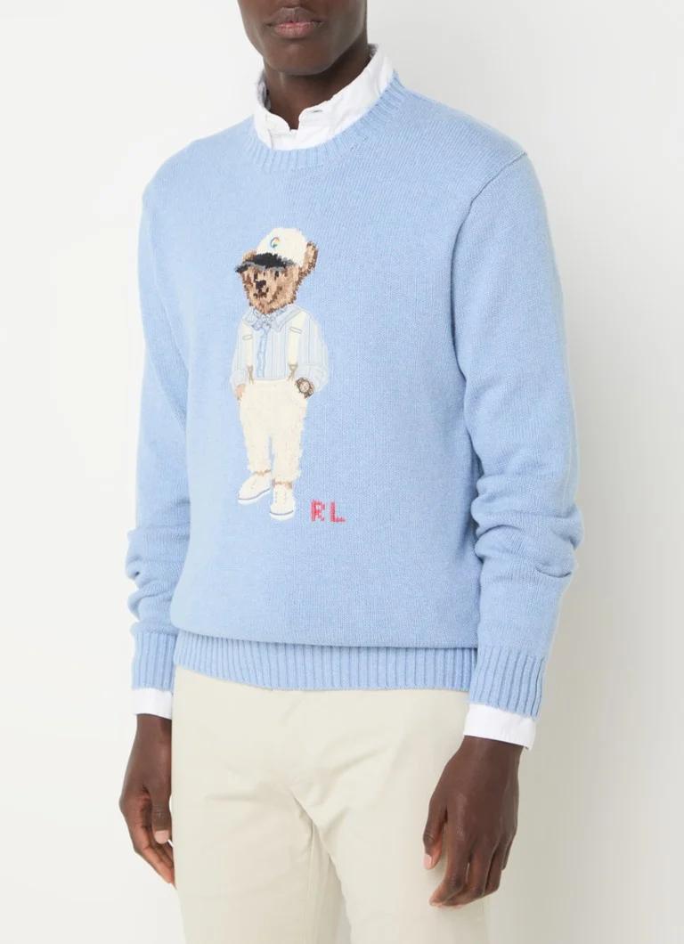 Ralph Lauren Chunky knit pullover with embroidery