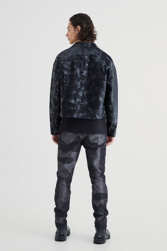Gebleichte Slim-Fit Jeans