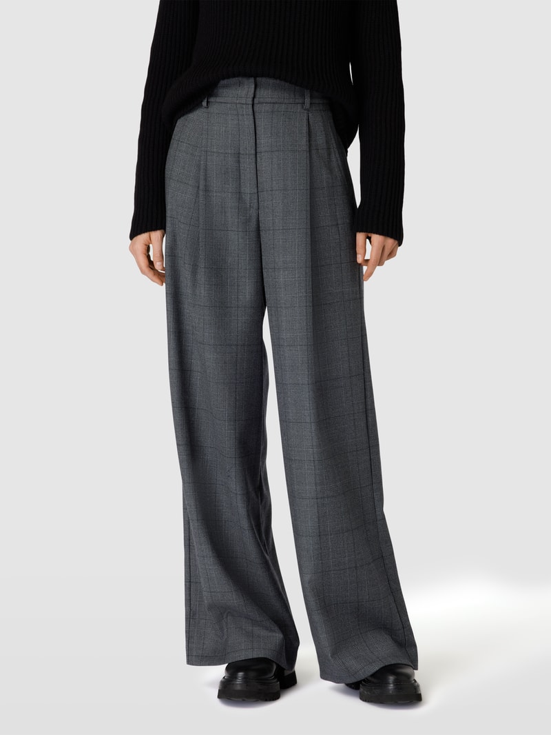 Hose mit Allover-Muster Modell 'MAESA' in anthrazit