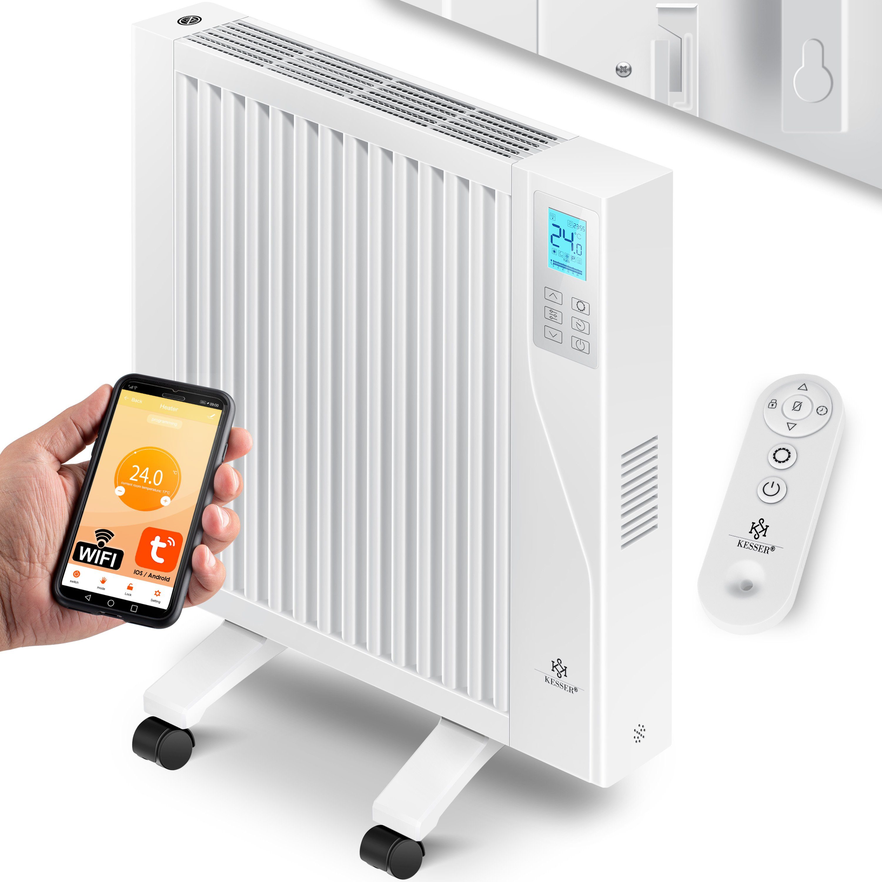 KESSER Heizgerät, 1500 W, Elektroheizkörper Infrarotheizung energiesparend 2in1