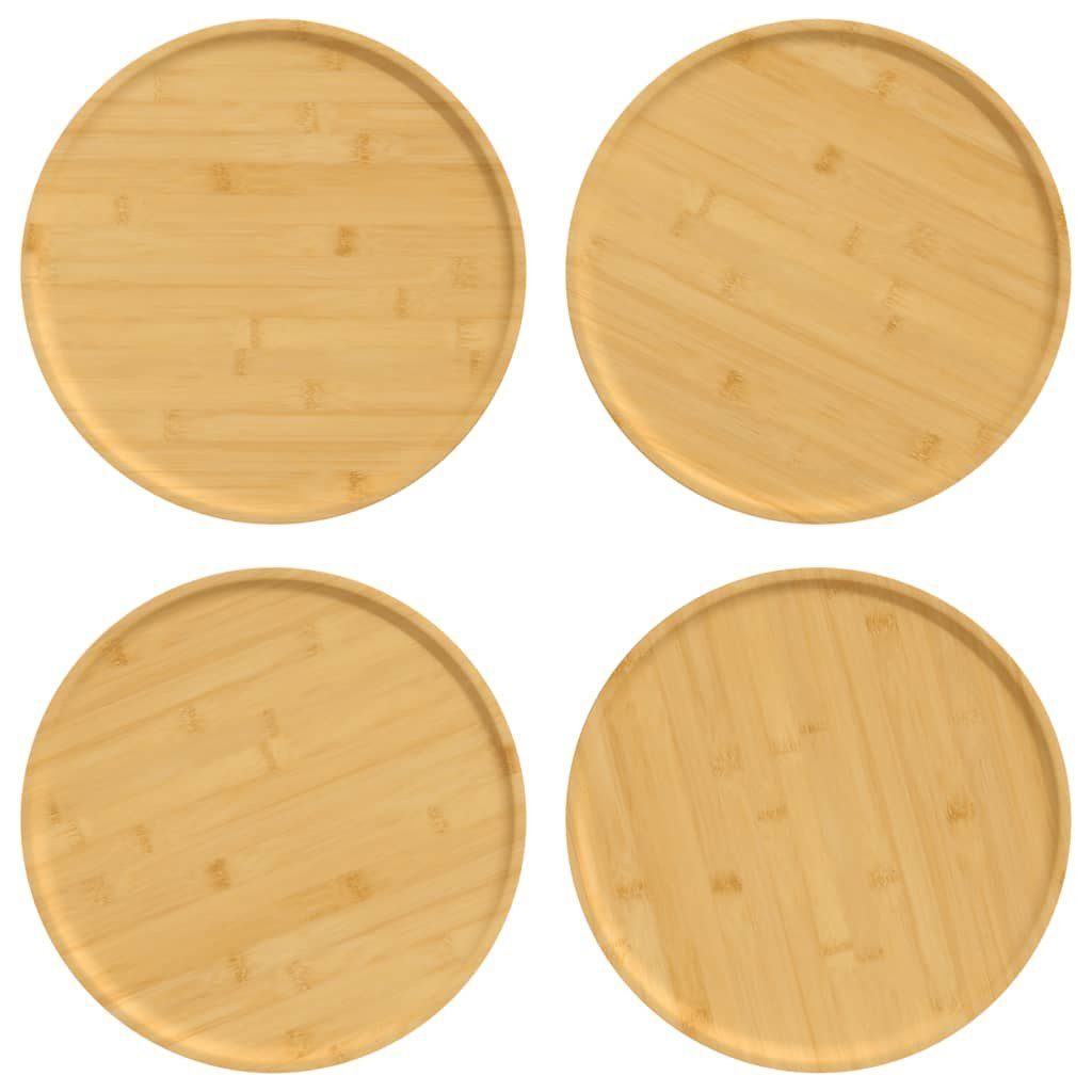 vidaXL Pizzablech Pizzateller 4 Stk. Ø32x1,5 cm Bambus, Bambus