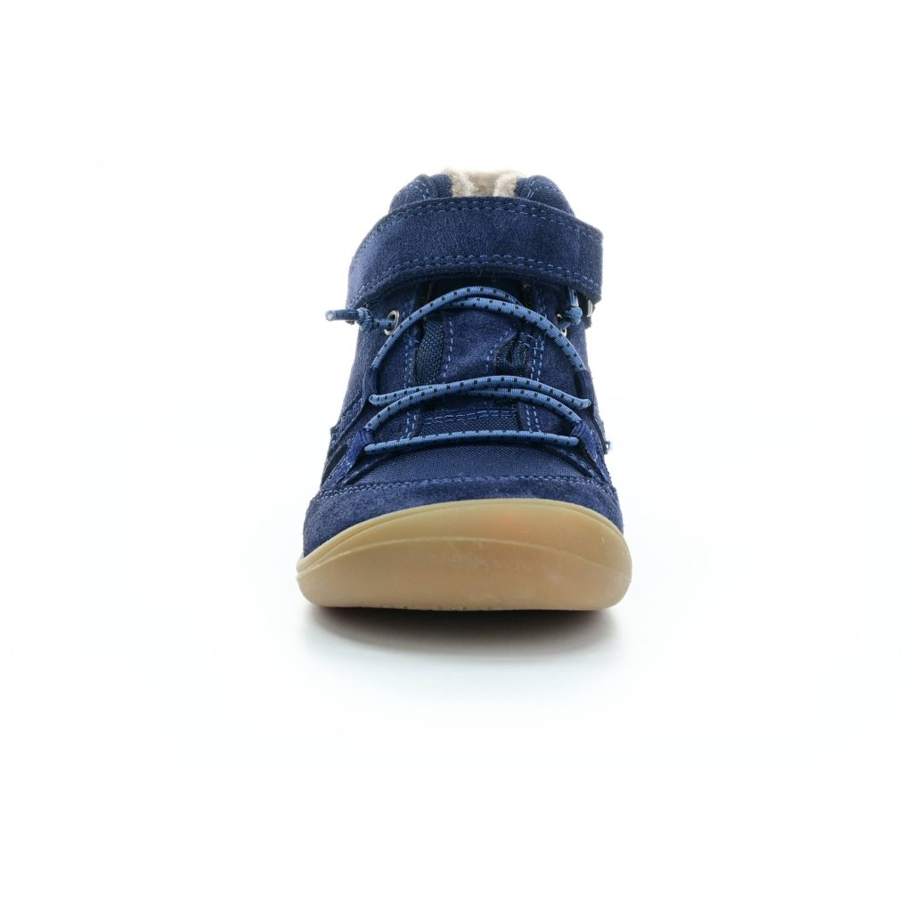 Koel4kids Beau Wool blue Winter-Barfuß-Stiefeletten