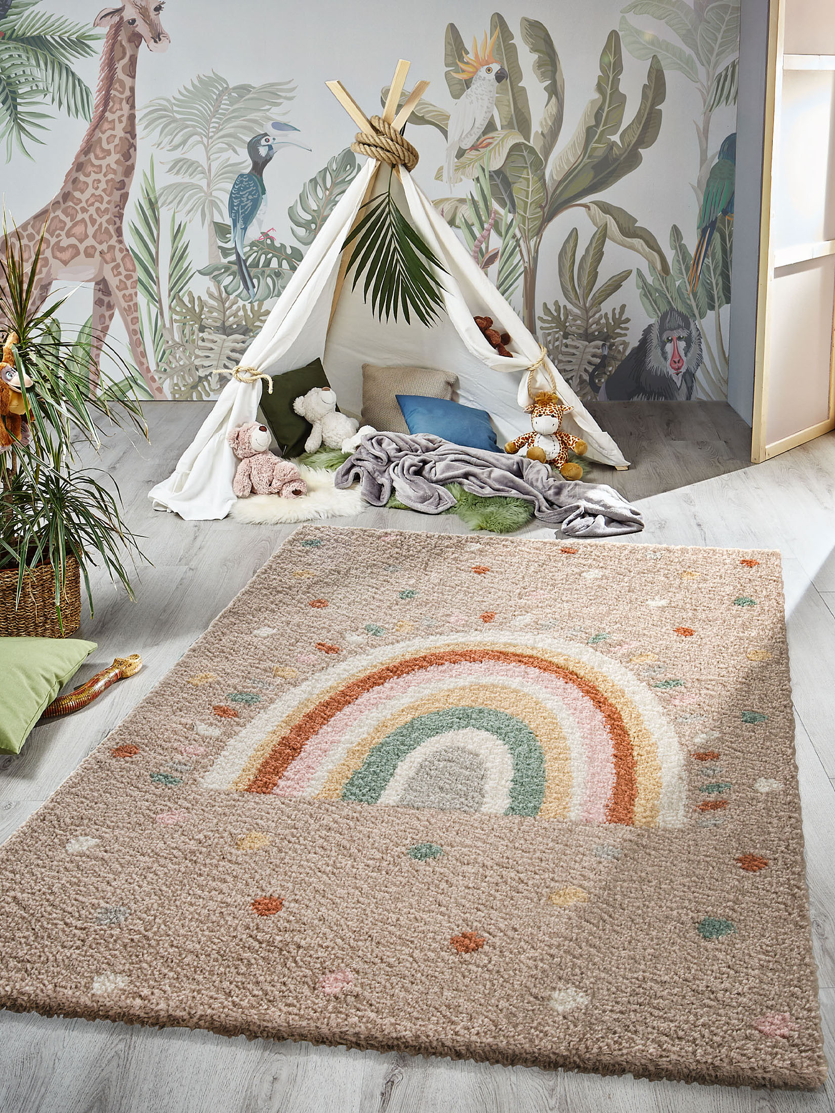 Colori Kinder-Teppich, Beige