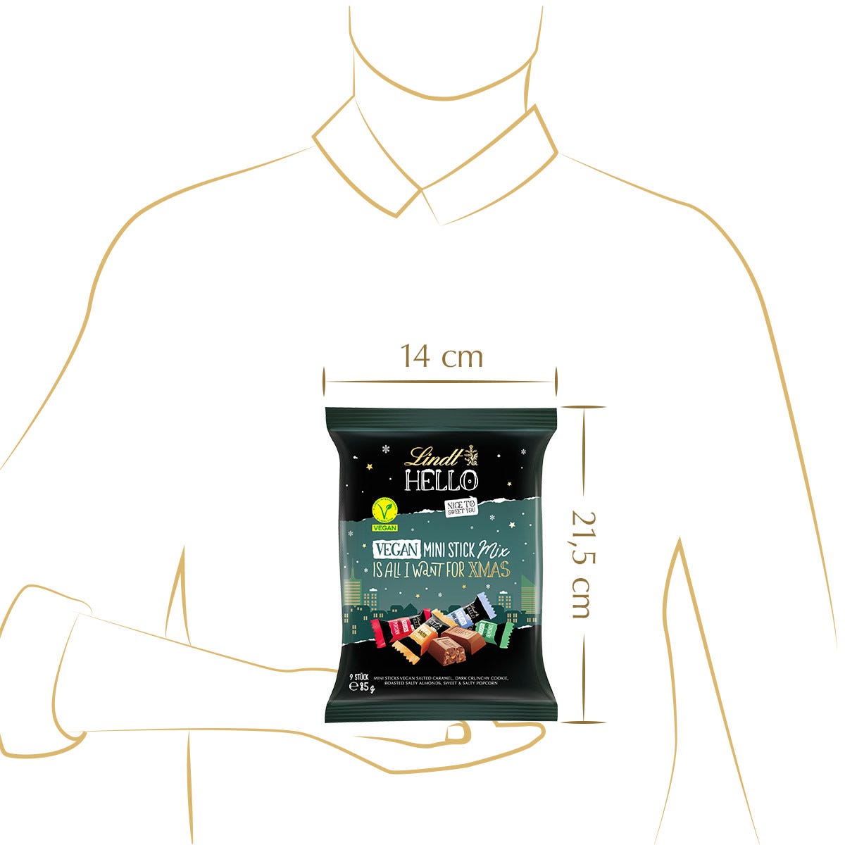 HELLO Mini-Stick Mix Vegan Xmas, 85g