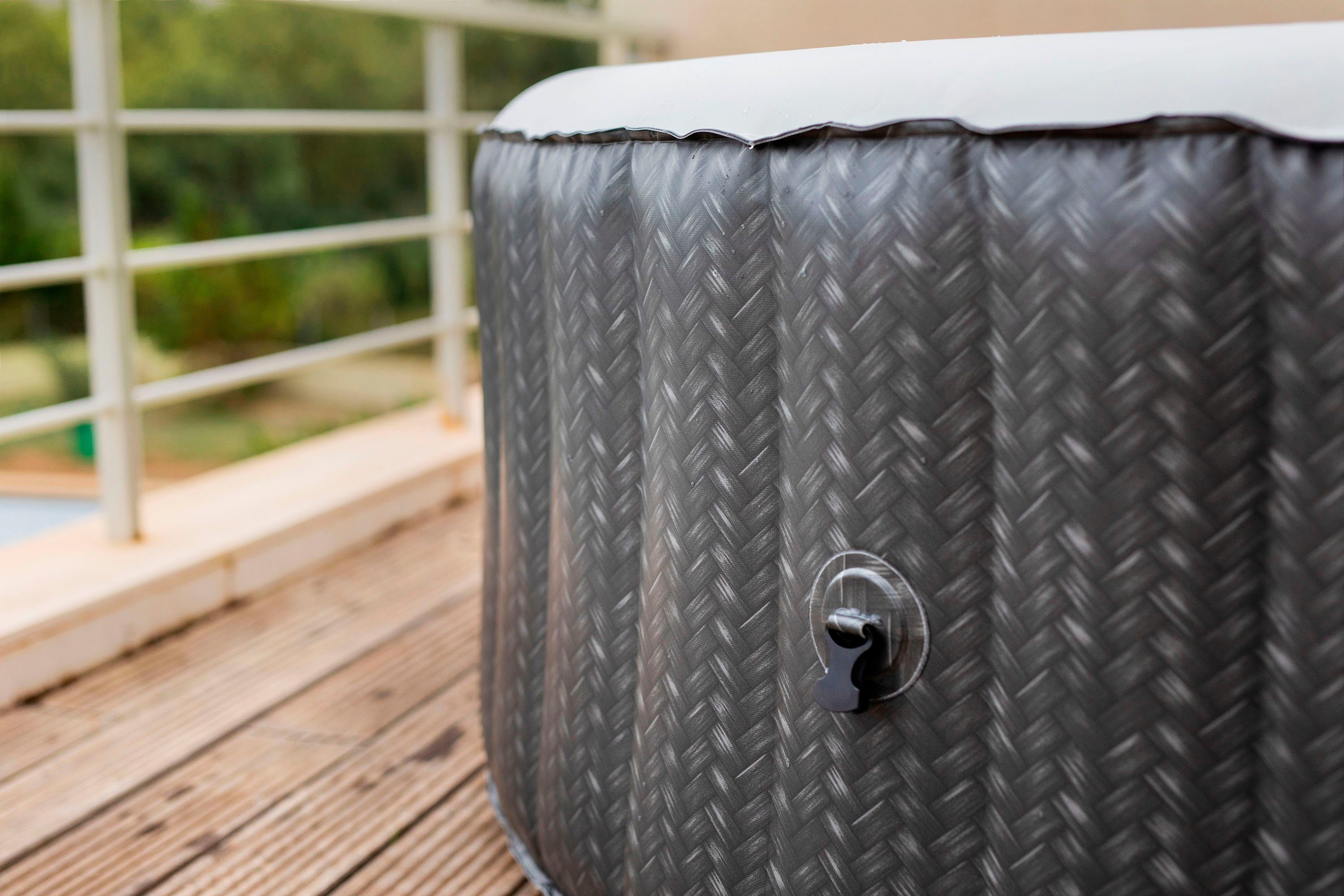 mSpa Whirlpool OTTOMAN, Ø: 204 cm, mit Abdeckplane und Fernbedienung