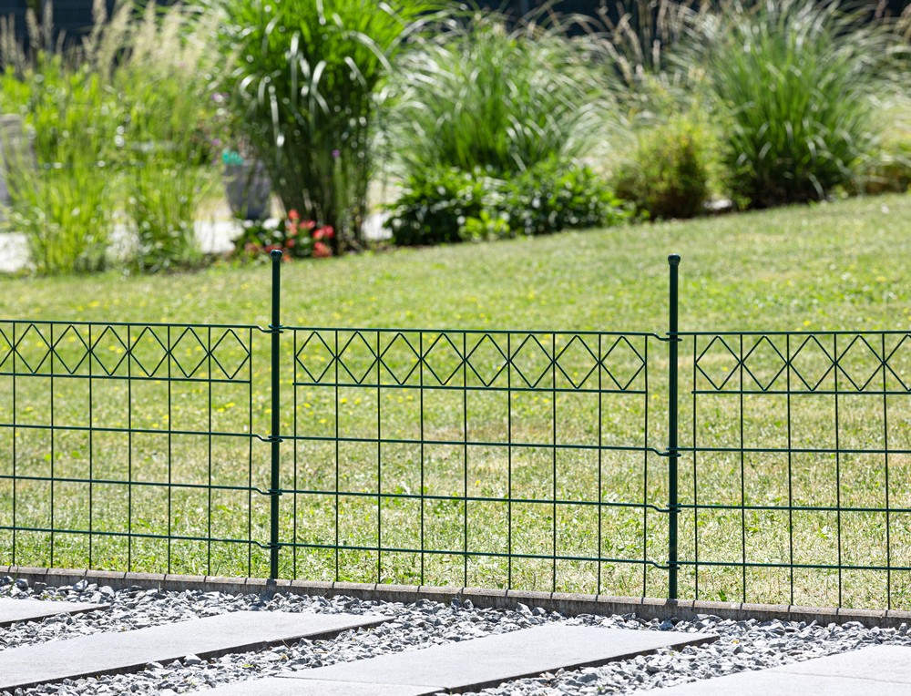 Powertec Garden Zaun-4er Set, ca. 1000 x 600 mm - Grün, 21FS14
