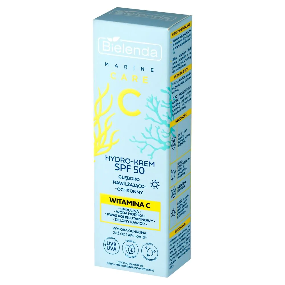 Bielenda C Marine Care SPF50 Hydrocreme, der er dybt fugtgivende og beskyttende